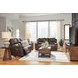 Beryton Espresso Leather 85" Zero Gravity Power Reclining Sofa with USB Charging