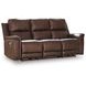 Beryton Espresso Leather 85" Zero Gravity Power Reclining Sofa with USB Charging