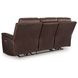 Beryton Espresso Leather 85" Zero Gravity Power Reclining Sofa with USB Charging