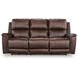 Beryton Espresso Leather 85" Zero Gravity Power Reclining Sofa with USB Charging