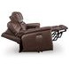 Beryton Espresso Leather 85" Zero Gravity Power Reclining Sofa with USB Charging
