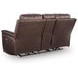 Beryton Espresso Leather 75" Zero Gravity Power Reclining Loveseat with USB Charging