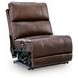 Burnley Espresso Leather 5 Piece Modular Power Reclining Sectional with USB Charging