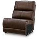 Burnley Espresso Leather 5 Piece Modular Power Reclining Sectional with USB Charging