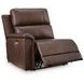 Burnley Espresso Leather 5 Piece Modular Power Reclining Sectional with USB Charging