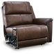 Burnley Espresso Leather 5 Piece Modular Power Reclining Sectional with USB Charging