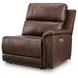 Burnley Espresso Leather 5 Piece Modular Power Reclining Sectional with USB Charging