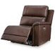 Burnley Espresso Leather 5 Piece Modular Power Reclining Sectional with USB Charging