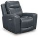 Mighty Moves Admiral Leather Power Recliner with USB Charging