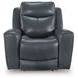Mighty Moves Admiral Leather Power Recliner with USB Charging