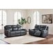 Mighty Moves Admiral Leather 88" Power Reclining Sofa with USB Charging