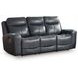 Mighty Moves Admiral Leather 88" Power Reclining Sofa with USB Charging