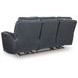 Mighty Moves Admiral Leather 88" Power Reclining Sofa with USB Charging