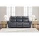 Mighty Moves Admiral Leather 88" Power Reclining Sofa with USB Charging