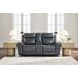 Mighty Moves Admiral Leather 78" Power Reclining Loveseat with USB Charging