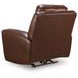 Mighty Moves Mahogany Leather Power Recliner with USB Charging