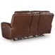 Mighty Moves Mahogany Leather Power Reclining Living Room Set