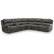 5Z Pendley Anchor Leather 6 Piece Modular Power Reclining Sectional with USB Charging and Console