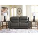 5Z Pendley Anchor Leather 2 Piece Modular Power Reclining Sectional with USB Charging and Heat Massage