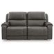 5Z Pendley Anchor Leather 2 Piece Modular Power Reclining Sectional with USB Charging and Heat Massage