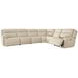 Double Deal Almond 6 Piece Reclining Sectional