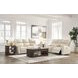 Dahlmoore Almond Leather 87" Power Reclining Sofa with USB Charging