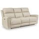 Dahlmoore Almond Leather 87" Power Reclining Sofa with USB Charging