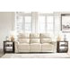 Dahlmoore Almond Leather 87" Power Reclining Sofa with USB Charging