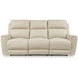 Dahlmoore Almond Leather 87" Power Reclining Sofa with USB Charging