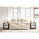 Dahlmoore Almond Leather 76" Power Reclining Loveseat with USB Charging