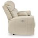 Dahlmoore Almond Leather 76" Power Reclining Loveseat with USB Charging