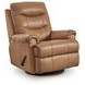 Cedarbrooke Butternut Leather Swivel Glider Recliner