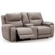 Nightfall Mania Ash Leather 83" Zero Gravity Power Reclining Loveseat with Audio Seating and USB Charging
