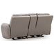 Nightfall Mania Ash Leather 83" Zero Gravity Power Reclining Loveseat with Audio Seating and USB Charging
