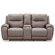 Nightfall Mania Ash Leather 83" Zero Gravity Power Reclining Loveseat with Audio Seating and USB Charging