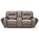 Nightfall Mania Ash Leather 83" Zero Gravity Power Reclining Loveseat with Audio Seating and USB Charging