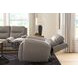 Nightfall Mania Ash Leather 83" Zero Gravity Power Reclining Loveseat with Audio Seating and USB Charging