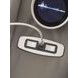 Nightfall Mania Ash Leather 83" Zero Gravity Power Reclining Loveseat with Audio Seating and USB Charging