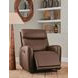 Casa Maria Umber Leather Auto Glide Power Recliner with Power Headrest and USB Charging