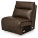 ModZ Chocolate Leather 3 Piece Modular Power Reclining Sectional with Power Headrest and USB Charging