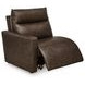 ModZ Chocolate Leather 3 Piece Modular Power Reclining Sectional with Power Headrest and USB Charging