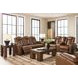 Mestrino Amber Leather 77" Power Reclining Loveseat with Console and USB Charging