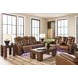 Mestrino Amber Leather 77" Power Reclining Loveseat with Console and USB Charging