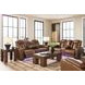 Mestrino Amber Leather 77" Power Reclining Loveseat with Console and USB Charging
