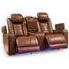 Mestrino Amber Leather 77" Power Reclining Loveseat with Console and USB Charging