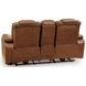 Mestrino Amber Leather 77" Power Reclining Loveseat with Console and USB Charging