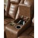 Mestrino Amber Leather 77" Power Reclining Loveseat with Console and USB Charging