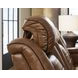 Mestrino Amber Leather 77" Power Reclining Loveseat with Console and USB Charging