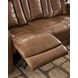 Mestrino Amber Leather 77" Power Reclining Loveseat with Console and USB Charging