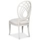 Goccia Cortina White Upholstered Side Chair Set of 2